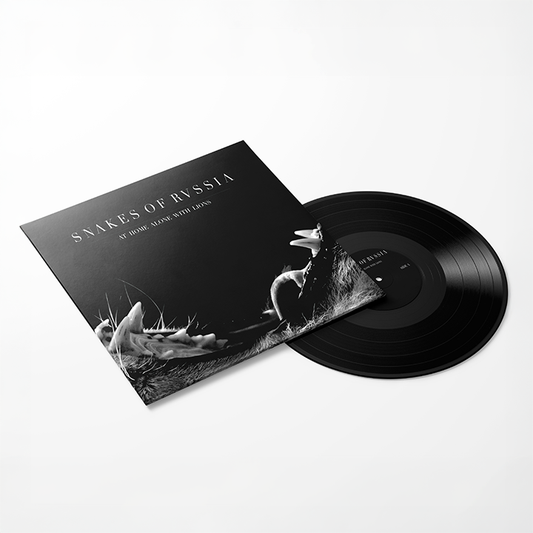 At Home Alone With Lions 12" black vinyl